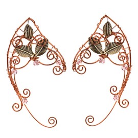 DOITOOL 1 pair Ear Cuffs Women Fairy Elves Ear Clips Non Piercing Ear Wrap Jewelry Cosplay Costume Wedding