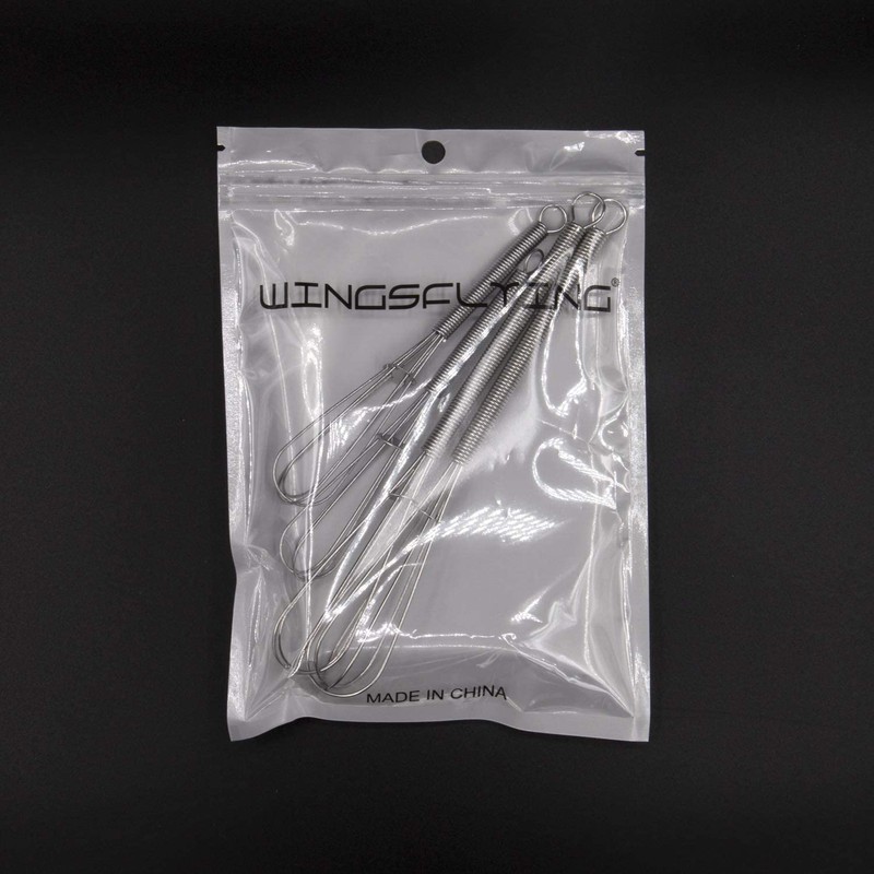 Wingsflying 4 Pack Mini Wire Kitchen Whisks Small Egg Whisk