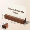 ANSYUDI 10Pcs Ebony Wooden Place Card Holders Premium Table Number