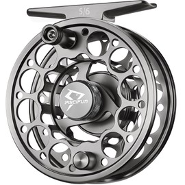 Piscifun Sword Fly Fishing Reel, CNC-Machined Aluminum Alloy Fly Reel, Light Weight and Corrosion Resistance Design 7/8wt Space Gray