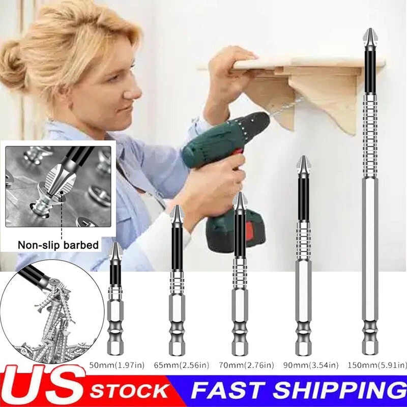 Unbranded 2SET High-Magnetic Screwdriver Drill Bit,Strong Magnetic Durability Drill Bit