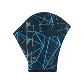 Unisex Neoprene Aquatic Glove Webbed Swimming Gloves with Webbed Strap Hand Paddles Diving Gloves Waterproof Snorkel Fingerless Training Glove Water Resistant Training Sport Glove for Women Men