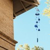 Gardenvy Blue Jay Bird Wind Chimes with Bells, Large Unique