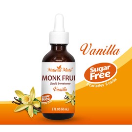 Flavored Liquid Monk Fruit Sweetener Optimized with Erythritol 2oz - Vanilla Flavor | 1-PK