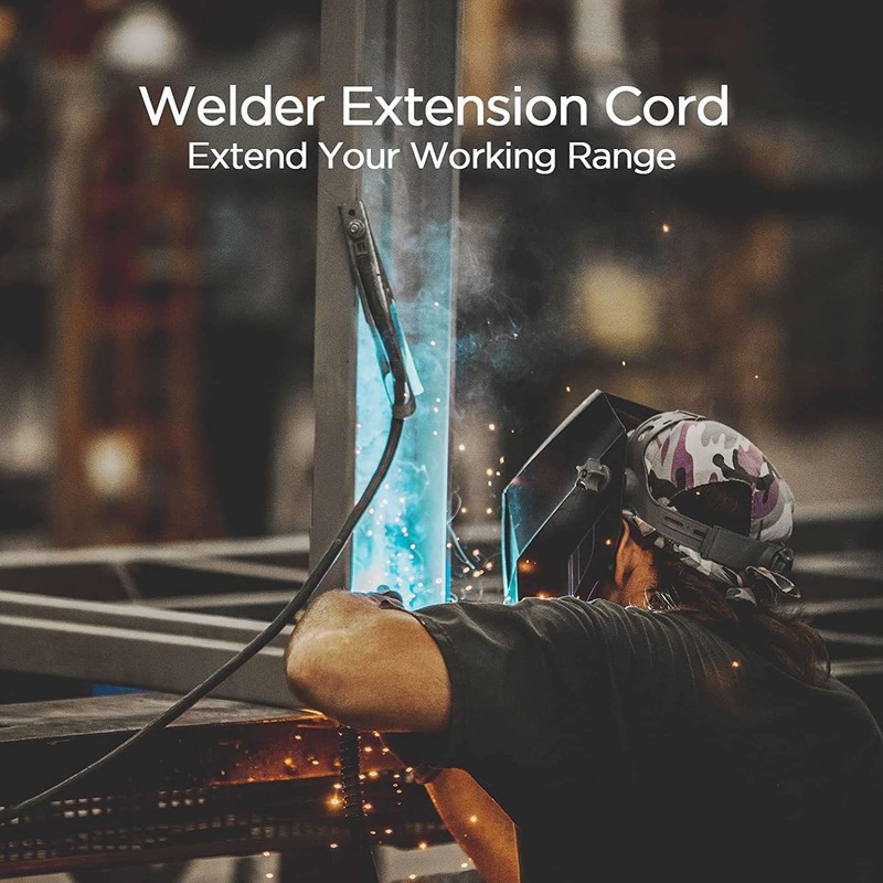 25FT 220V 50AMP Welder Extension Cord, 8 Gauge Heavy Duty