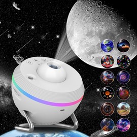 Galaxy Projector, 13 in 1 HD Planetarium Galaxy Star Projector for Bedroom, Star Projector Galaxy Light with Meteor Effects and Timer for Kids, Ceiling, Gifts