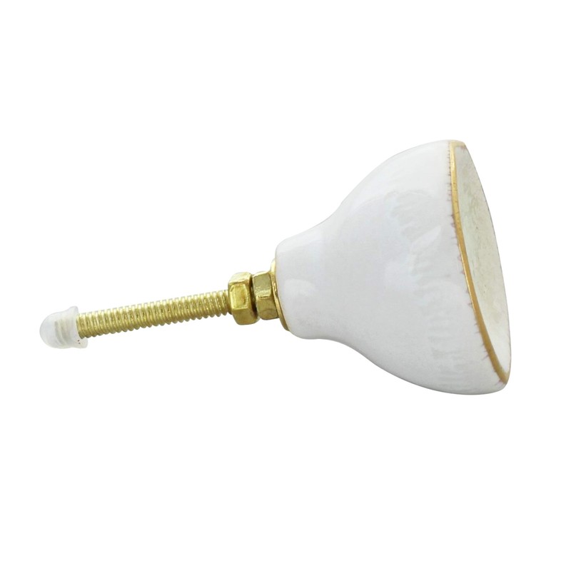 G Decor Shabby Chic Cream Ceramic Door Knob