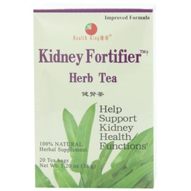 Health King Kidney Fortifier Herb Tea, Teabags, 20-Count Box (Pack of 4)