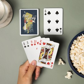 Lantern Press New Jersey, Est. 1787, State and Icons (52 Playing Cards, Poker Size Card Deck with Jokers)