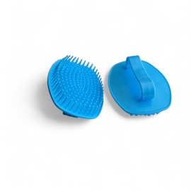 Shampoo Hair Brush & Scalp Massager with Firm Bristles (4×3 in)– Hair Detangler & Exfoliating Scrubber for Deep Cleansing, Dandruff Control & Hair Growth– Multi-Use for Hair, Beard & Scalp. (2PC,Blue)