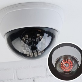 Dome LED Dummy Camera Security Surveillance Model Warning Light Home Security Monitoring