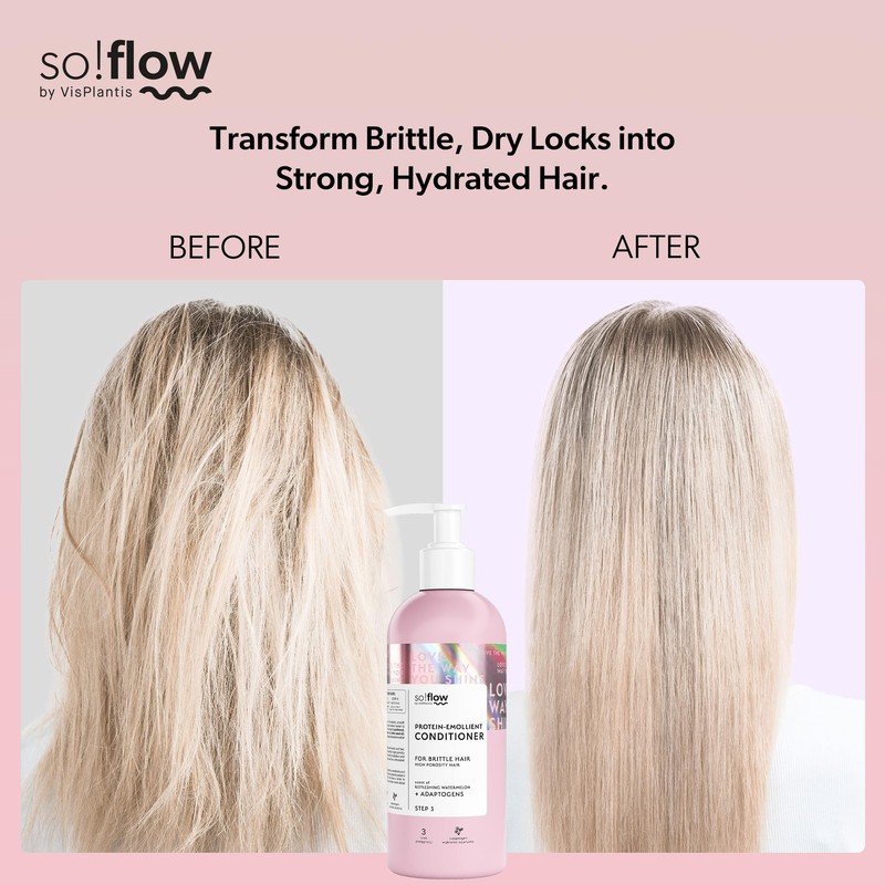 So!Flow Porosity Care Conditioner - Revives Brittle Hair with Centella