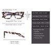 GLINDAR Cat Eye Blue Light Locking Glasses Vintage Narrow Square