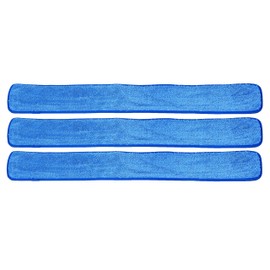Real Clean 48 inch Microfiber Wet Mop Refill Pads for Flat Microfiber Mop Frames (Pack of 3)