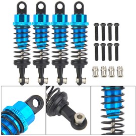 Dilwe 1/18 RC Shock Absorber Aluminium Shock Absorber Suitable for WLtoys A949 A969 A979 K929 Model Car (Blue)