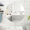 DARENYI 12 inch Glass Round Mirror with Adhesive Tapes, Frameless