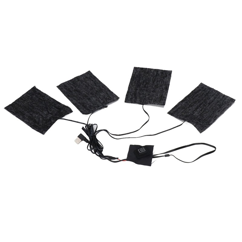 Clothing Electric Heating Pads Winter Camping Adjustable 3 Level Carbon