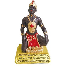 4 Inch Santo Orisha Shango Macho Statue Car Statue Chango Macho Estatua with a soft sticky pad
