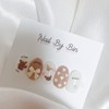 [Handmade Nail Tips] Angora Bear Nails - Short Ballerina /