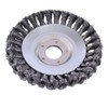 6-Inch Rotary Steel Wire Weed Brush Blade with Universal Adapter
