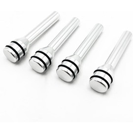 ZIMISI 4 Piezas Pomos de Cerradura de Puerta de Coche, 1.93" x 0.47", Cubierta de Cerradura de Puerta de Seguridad, Repuesto de Pasadores de Tirador de Puerta Interior de Coche de Aleación de Aluminio