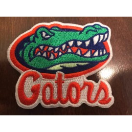 UF Florida Gators Vintage Embroidered Iron On Patch 3” X 2.5" NICE QUALITY
