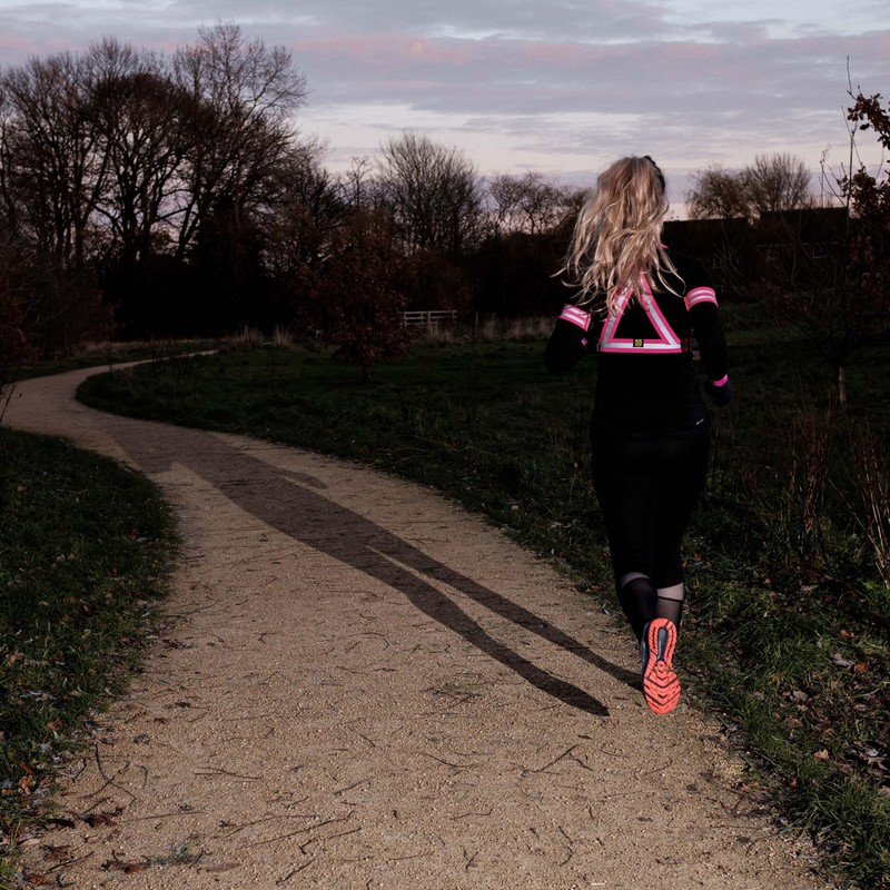 55 Sport Elasticated Reflective Armbands - Pink - 4 Pack