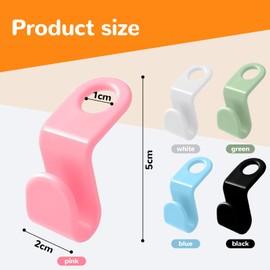 50 Pack Hanger Connector Hooks,Space Saving Closet Organizer for Clothes Hangers,Multi-Color Plastic Hanger Clips for Wardrobe Storage,Dorm RV Apartment