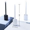 Kucucyle Dual-Sided RV Silicone Toilet Brush with TPR Bristles &