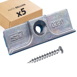 Siegenia Strike Plate TS Type 380 Also 0380 Also A0380 with Ante Bellum® Mounting Material (5 Units)