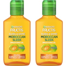Garnier Fructis Sleek and Shine Anti Frizz Oil Treatment Pack of 2 5.1 Fl Oz