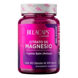 Solanum Belacaps Citrato De Magnesio + Lemon Balm 60caps Sin Sabor