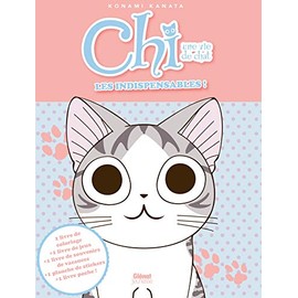 Chi, une vie de chat : Les indispensables: Contient : 1 livre de coloriage, 1 livre de jeux, 1 livre de souvenirs de vacances, 1 planche de stickers, 1 livre de poche
