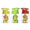 asobu FLAVOUR IT 2 GO Flavored Water Bottle, Red, ANDFN-RD