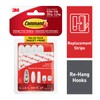 Command Assorted Refill Strips, White, 8 Small 4 Medium 4