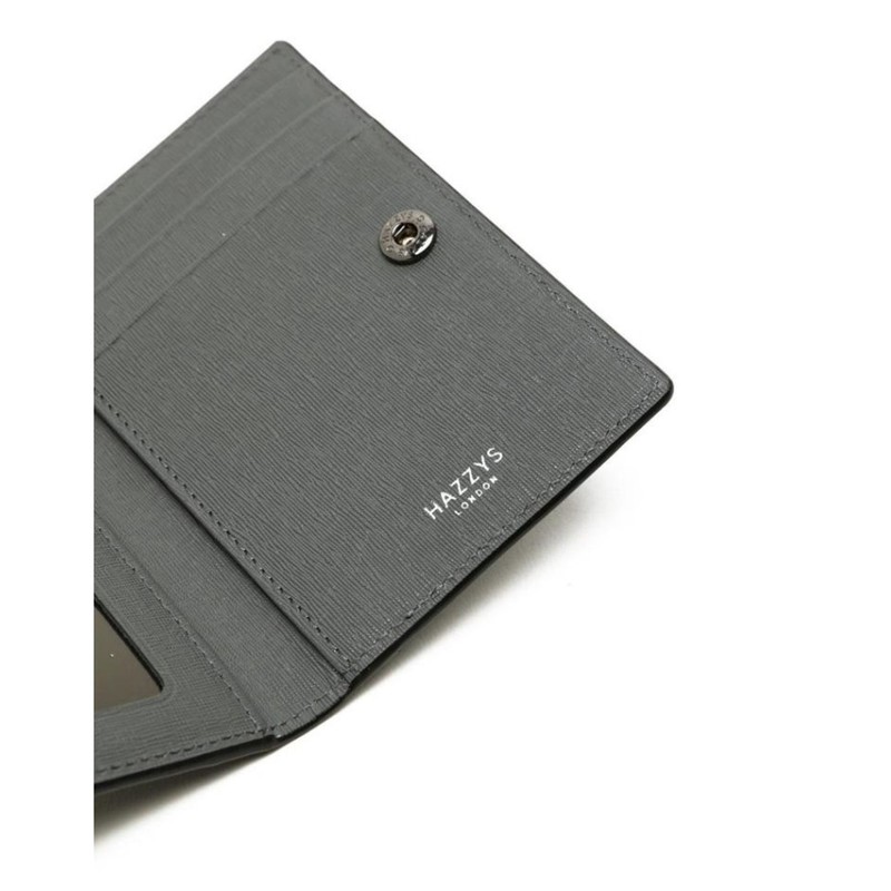 Hazzys Men's Accessory Black Contrast Point Leather Card Wallet HJHO6F336BK