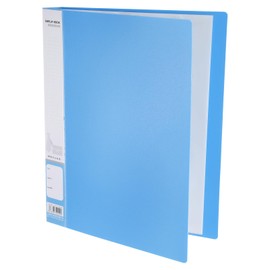 M&G 60-Pocket Binder with PP Plastic Sleeves A4(Blue), Art Portfolio Wide Folder with Clear Sheet Protectors, Display 120 Pages for Organizing Documents, 310x255x36mm