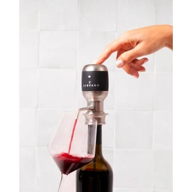 Aervana Original: Electric Wine Aerator and Pourer/Dispenser - Air Decanter - Personal Wine Tap for Red and White Wine 750 ml and 1.5 l (With Stand)
