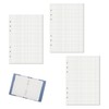 3 Packs A5 Refill Paper Squared 6 Holes Refillable Refill