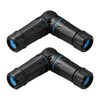 Lonlonty 90 Degree RJ45 Cat6 Coupler IP68 Female 10Gbps Waterproof