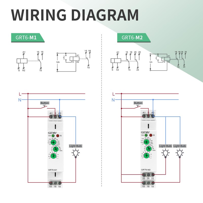 Multifuction Time Relay IGEYAPA GRT6 M1 AC 230V with 10