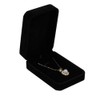 HUIMALL 2 PCS Necklace Box,Black Pendant Box Chain Gift Box