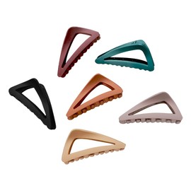 6 Pcs Plastic Hair Claw Clips Non Slip Hair Jaw Clips French Matte Hair Barrettes Strong Hold Hair Clips Large Hair Clamps for Long Thick Hair