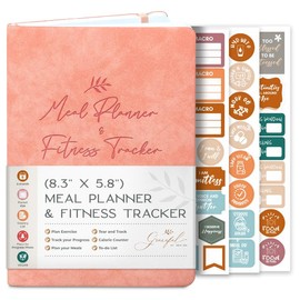 Weekly Meal Planner and Fitness Tracker - Log Workouts, Track Food & Macros:_Seafoam