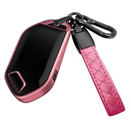Sindeda for Kia Key Fob Cover with Keychain Soft Full Protection Key Shell Key Case Compatible with 2023 2024 Telluride EV5 Smart Key (Pink, 5 Buttons)