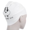 2Pcs Silicone Swimming Cap Hat Cartoon Cute Universal Type for