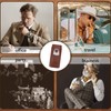 3 Finger Cigar Case Leather Cedarwood Lining Travel Portable Cigar