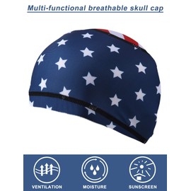 Geyoga - 4 piezas de forro de calavera refrescante para casco que absorbe el sudor, para correr y ciclismo, para hombres y mujeres, Multi colorido, 1