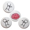 Zombies & Brains Fridge Magnet Set (25mm) - Made in