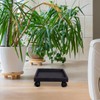 Cabilock Square Plant Stand Plant Saucer Tray with Wheels Pot